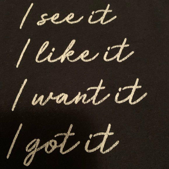 I see it I like it I want it I got it in the style black short sleeve tee 14/16 - Picture 2 of 2